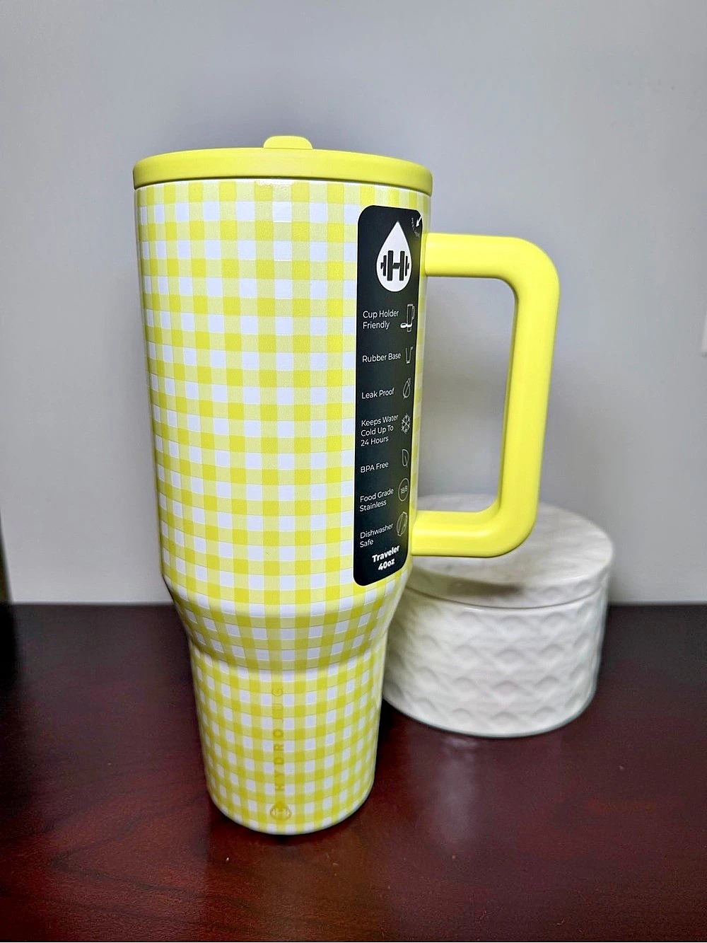 Hydrojug Yellow Gingham